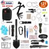 121Pcs Survival Kits Professional Emergency Survival Gear Tactical First Aid Kit Supplies for Outdoor Adventure Camping Hiking Hunting