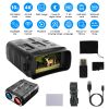 Night Vision Goggles 4K Full-Color Binoculars 10X Zoom with 2624ft Viewing Range 3\'\' Screen 64G MMC Card WIFI APP Control Save Photo and Video for C