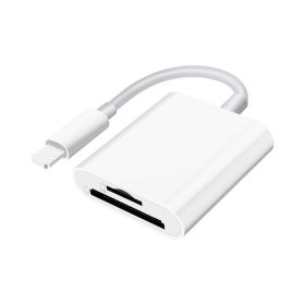 Lightning To SD TF Card Camera Reader Digital Camera SD Card Reader For Select IPhone; IPad And IPod Models (Support IOS 14 And Before); Trail Game Ca