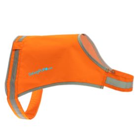 Lite Dog Vest M Size Coverage to Mid Back. Reflective Hi Visibility Blaze Orange Fluorescent Fabric Helps to Keep Them in Sight and Safe On and Off Le