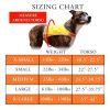 Lite Dog Vest L Size Coverage to Mid Back Reflective Hi Visibility Blaze Orange Fluorescent Fabric Helps to Keep Them in Sight and Safe On and Off Lea