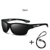 Fashion Camouflage Pattern Sports Polarized Sun Glasses With Chain Men Women Cycling Climbing Skiing Sunglasses UV400 Eyewear