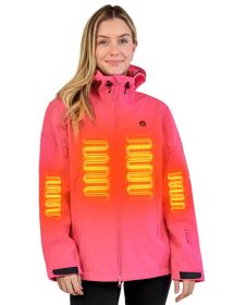 ANTARCTICA GEAR Heated Jacket for men (Color: Pink women, size: L)