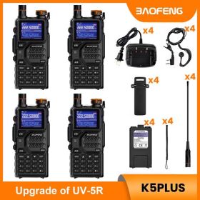 BAOFENG K5PLUS 10W Ham Radio Long Range (Upgraded of UV-5R) Portable Handheld Walkie Talkies Long Distance, Two Way Radio with Copy Frequency, AM (Color: as picture)